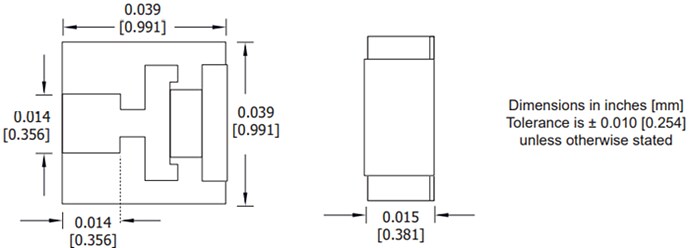 Vishay / Barry Industries TV0404 DC to 60GHz SMD Chip Terminations